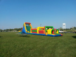 72 1619793219 72' Obstacle Course w/slide